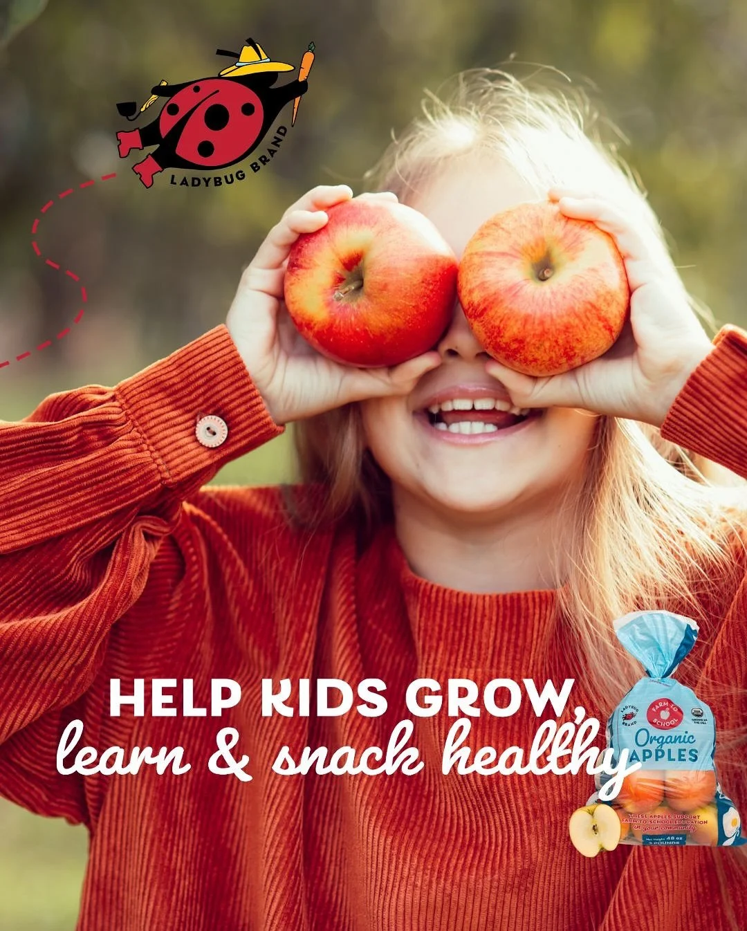 October is National Farm to School Month&mdash;and with the Northwest organic Fuji apple harvest in full swing, it&rsquo;s the perfect time to pick up Ladybug Brand&reg; Farm to School Apples, a program that&rsquo;s been making a difference for 15 ye