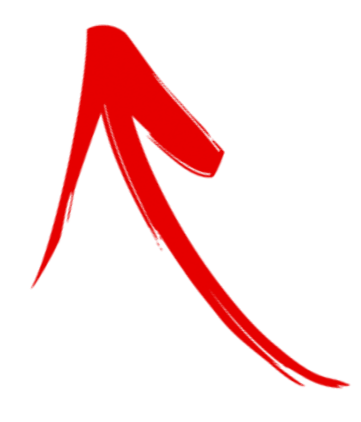 A red and black stylized letter 'A' with a curved design.