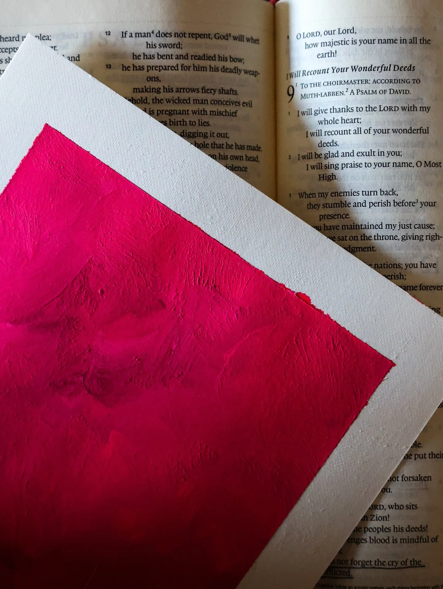 &ldquo;psalm 9&rdquo; | 6x6 | gouache

Have you ever wanted to run away and hide from the world? Psalm 9 says the Lord is our stronghold and that &ldquo;He does not forget the cry of the afflicted.&rdquo; The psalmist claims he will give thanks to Go