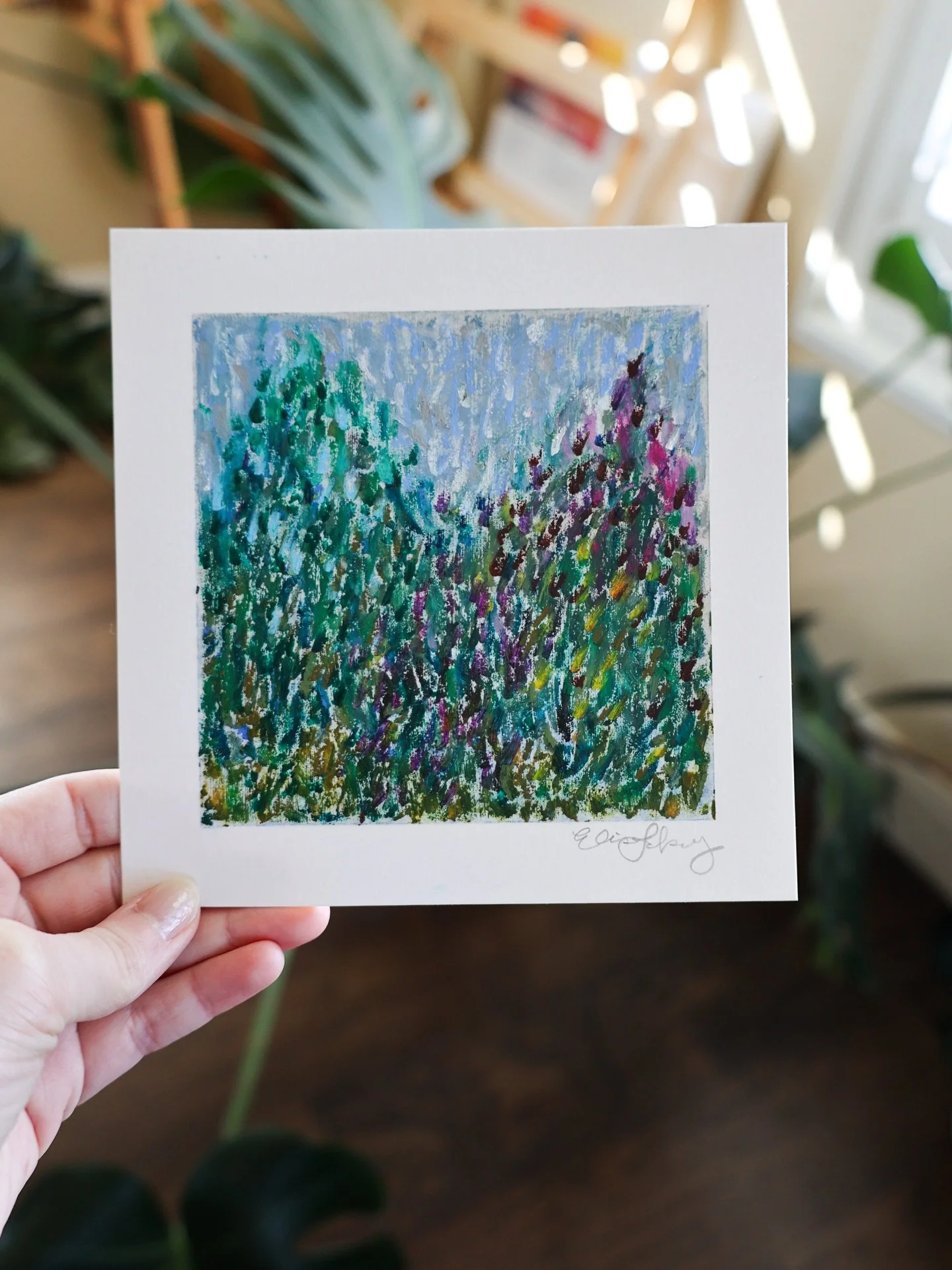 &ldquo;psalm 22&rdquo; | 6x6 | oil pastel, soft pastel 

This is one of the psalms people point to when they talk about how dramatic and passionate King David was, calling out, &ldquo;Why have you forsaken me?&rdquo; He likens his heart to wax and hi