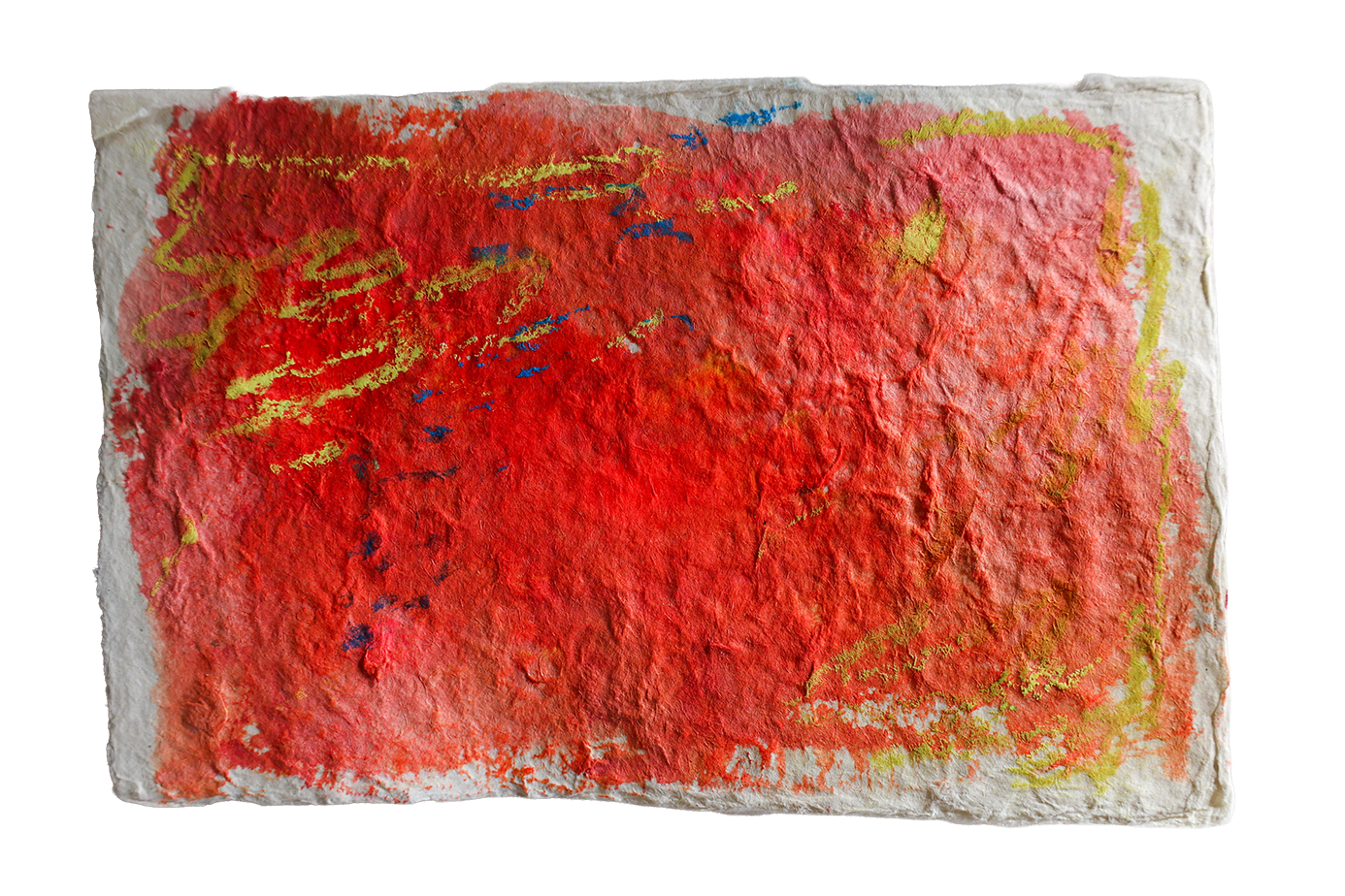 an open door, mixed media on paper