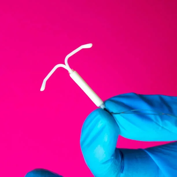 Hormonal IUD Pink Rubber hand glove