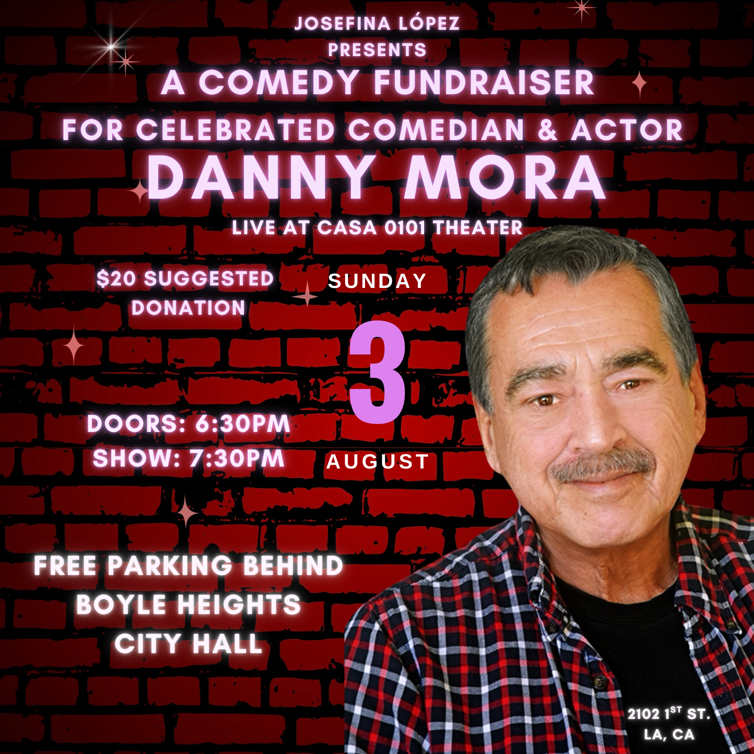 Comedy Fundraiser for Danny Mora August 3