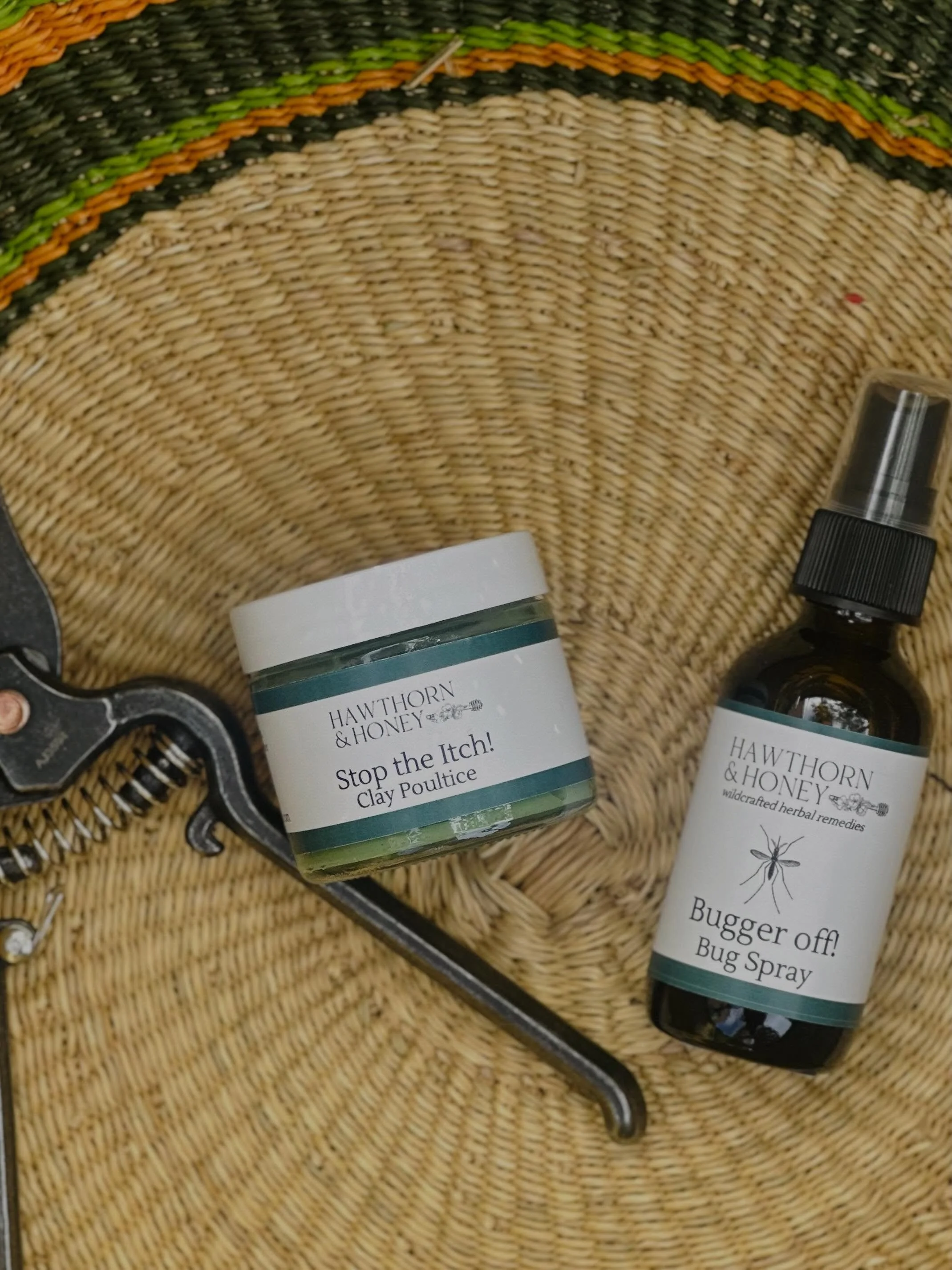 Meet your new trail companions!! Our &ldquo;Bugger Off!&rdquo; Bug spray and &ldquo;Stop the Itch!&rdquo; Clay poultice have hit the shelves at the apothecary! The &ldquo;Bugger Off!&rdquo; bug spray is crafted from a POWERFUL blend of yarrow, planta