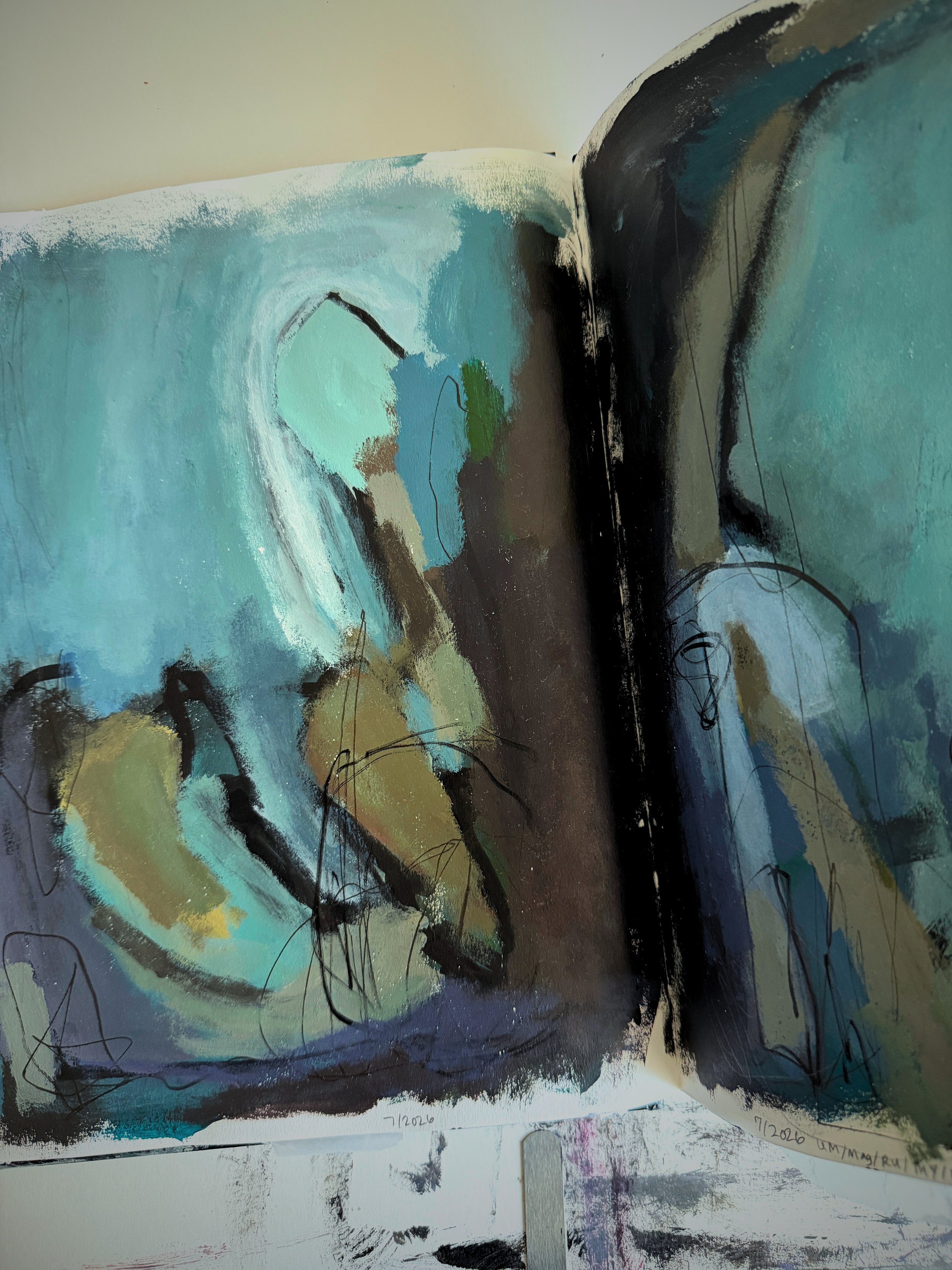 Abstract art in stages
