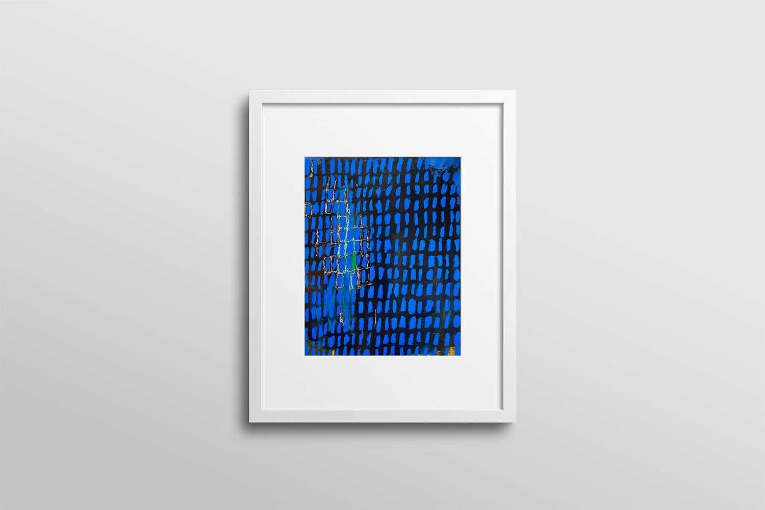 Remnants I, Indigo Frayed Threads