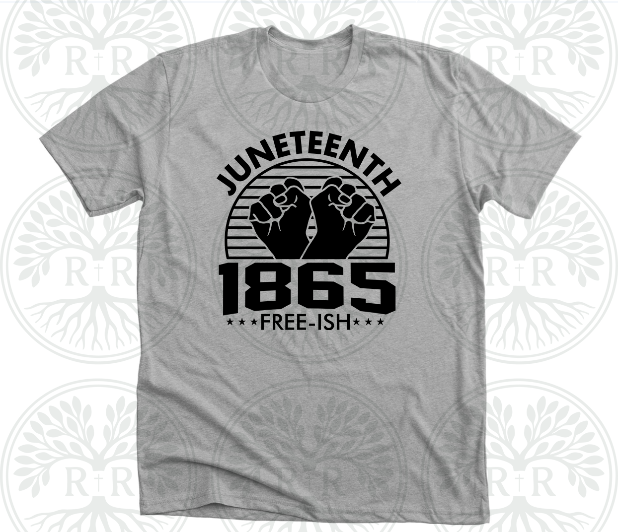 Juneteenth Double Black Fist T-Shirt