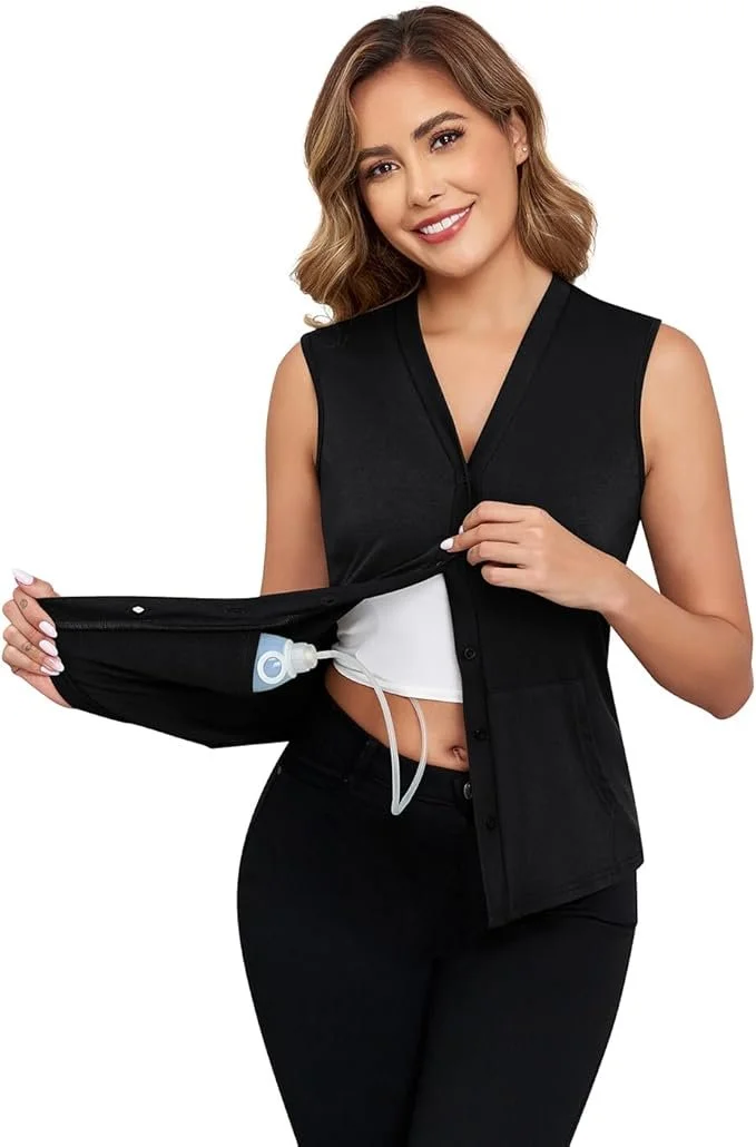 Post-op Tank Top w/ Pockets for Drains