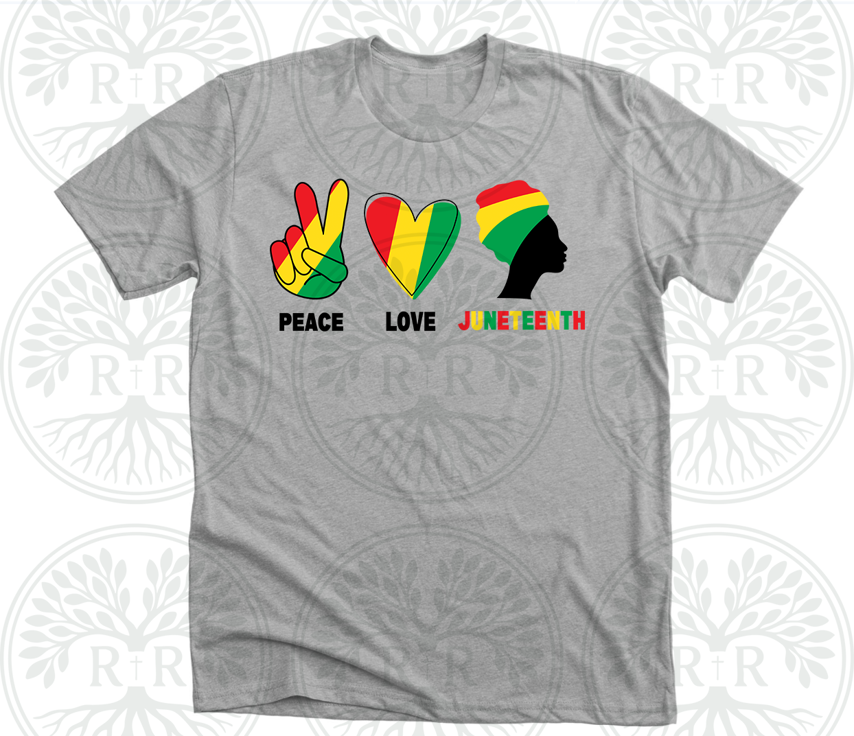 Peace, Love, and Juneteenth (3) T-Shirt