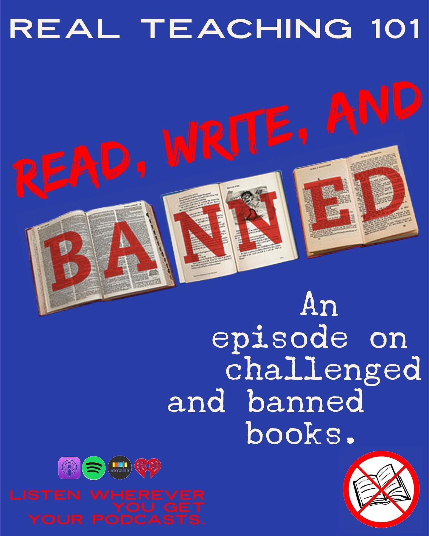 📚We like big books and we cannot lie! 

📚We're readers here at Ambitious Ed, which is why we are exploring the topic of challenged and banned books on this week's episode. 

📚Hear about the history of banning books, what is commonly challenged, an