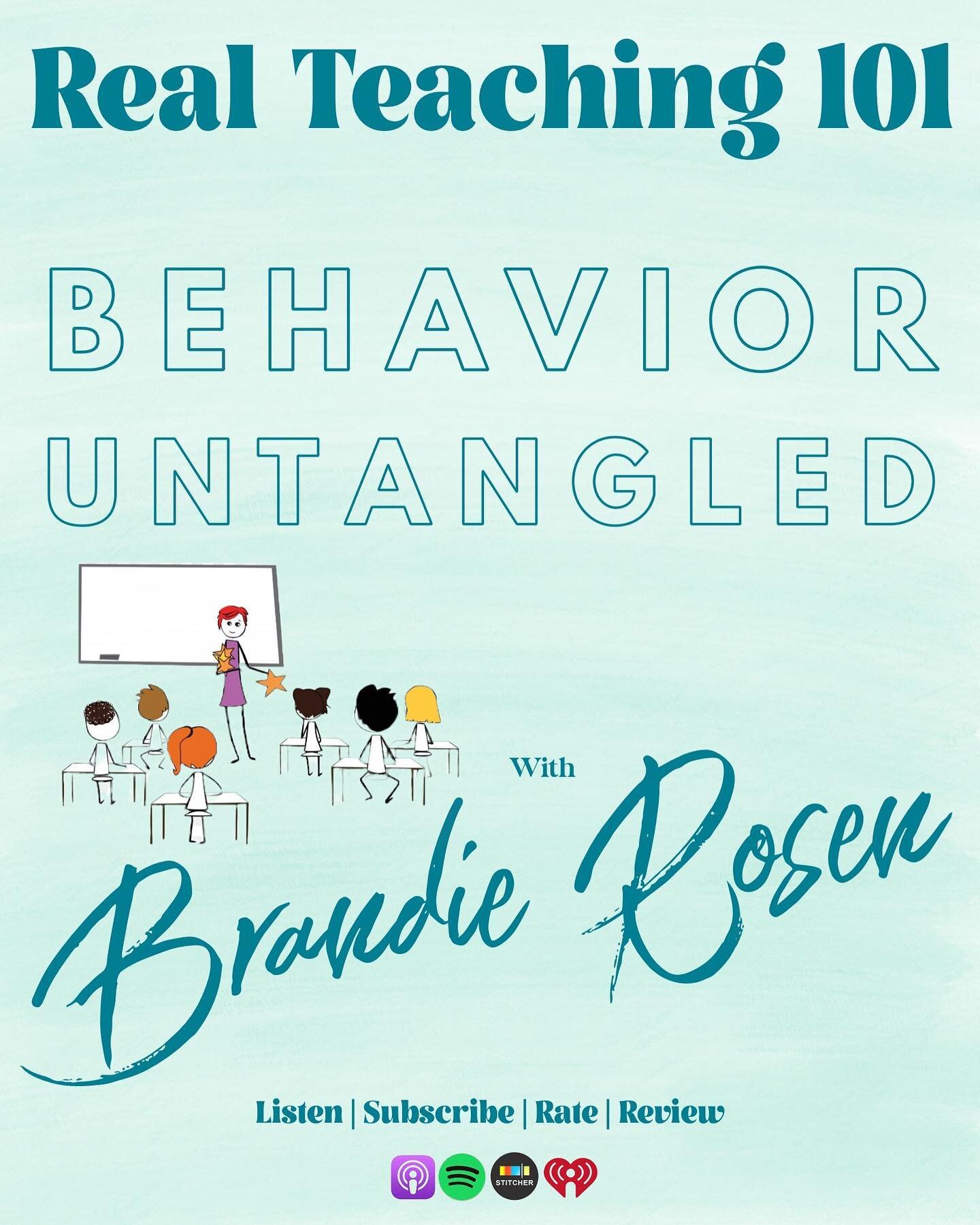 This week Meagan chats with Brandie Rosen of Teaching Untangled. 

Brandie discusses the ins and outs of student behaviors, and shares how teachers can better serve their students with inclusive classroom management.

Come away with a new perspective