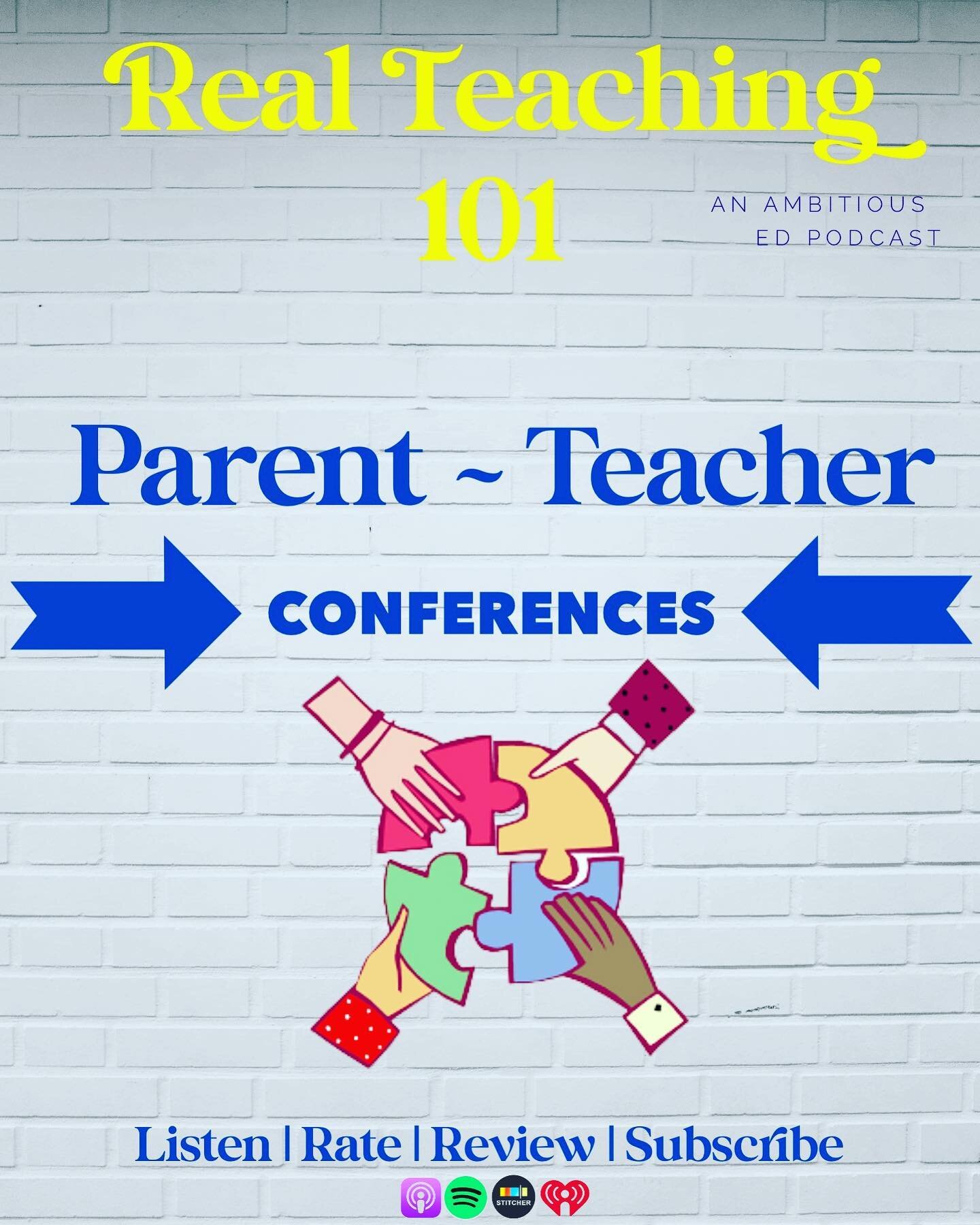Tis the season&hellip;for parent-teacher conferences! 

This time can be stressful, but it doesn&rsquo;t have to be. 

Tune in for some ways to ease the stress and make sure you and your student&rsquo;s parents have a positive experience. 

#realteac