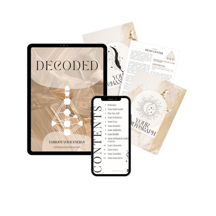 Decoded Digital Human Design Guide — Embody Your Energy