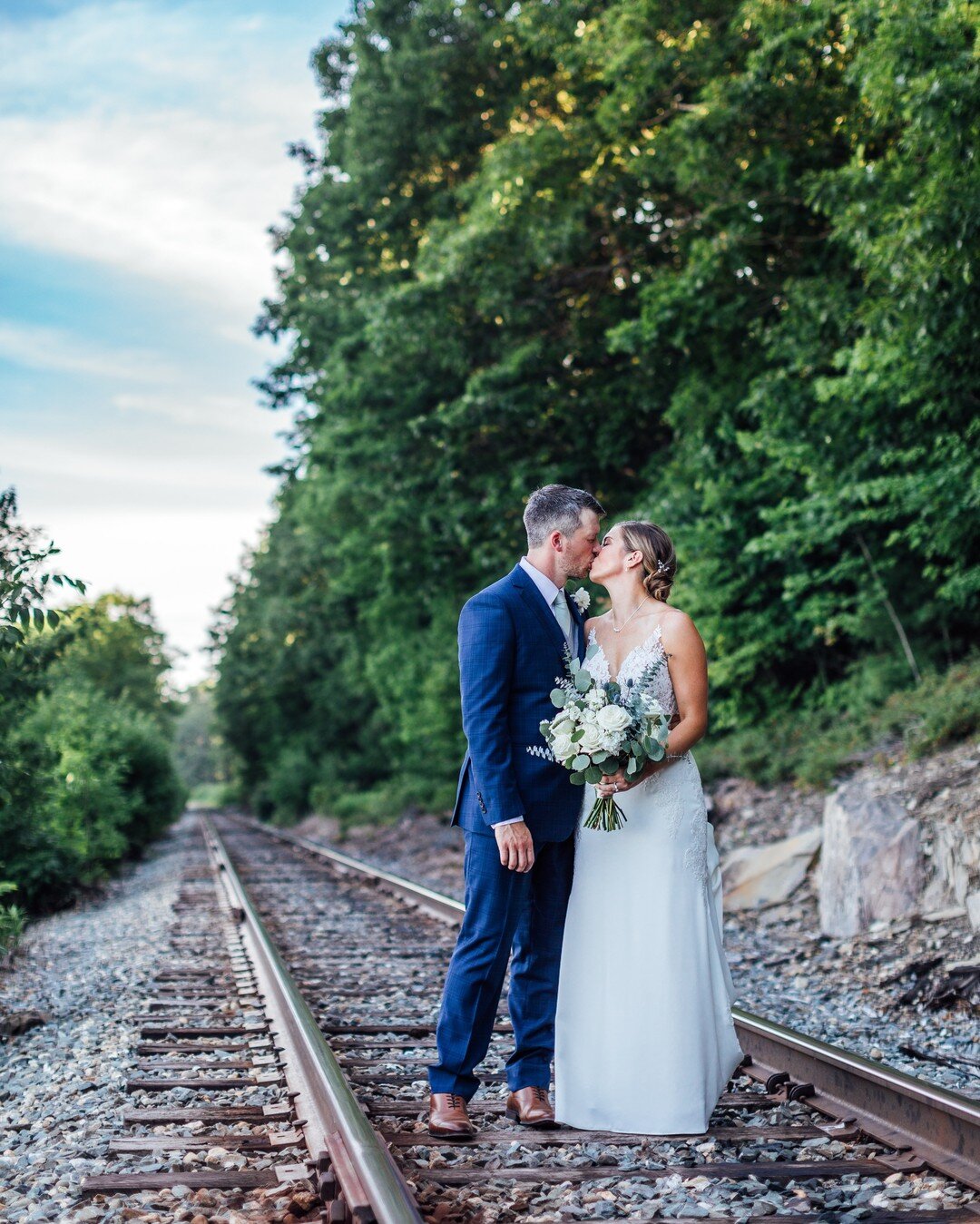 Casey and Chris planned their wedding for 2020, but had to get creative. They decided to split their wedding coverage between 2020 and 2021, with a smaller, more intimate ceremony with friends and family in 2020 and a bigger party with even more frie