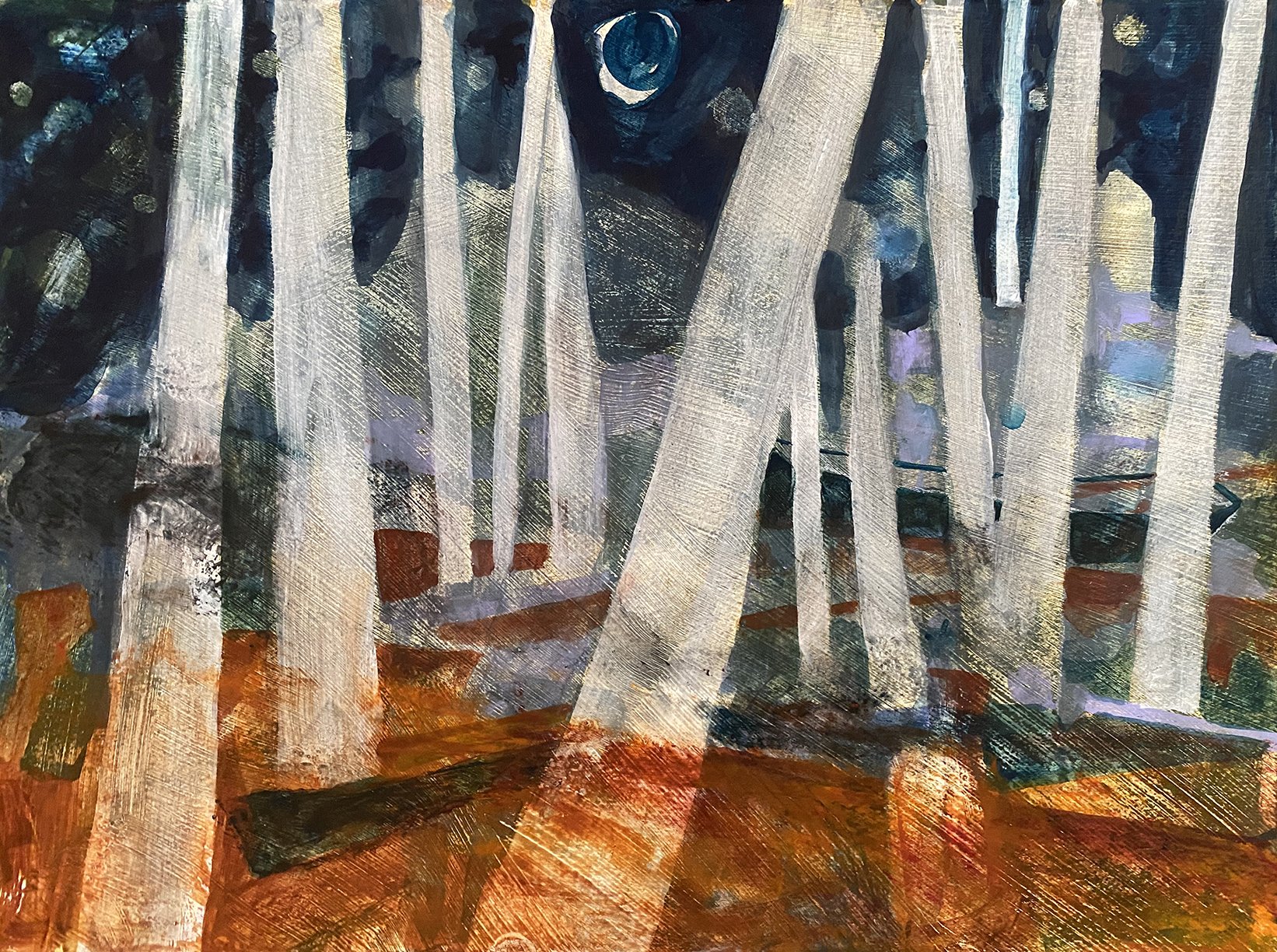 Doorway, 14.8 x 11”, Flashe on RIves BFK,  2026