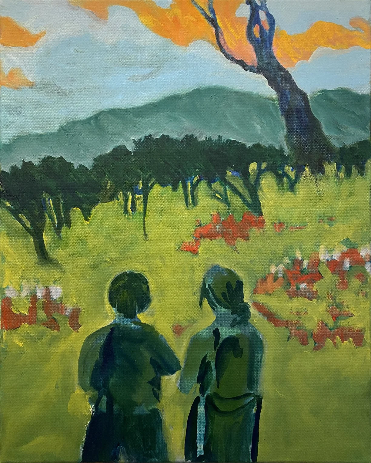 Screensaver; 16 x 20", oil on canvas, 2026