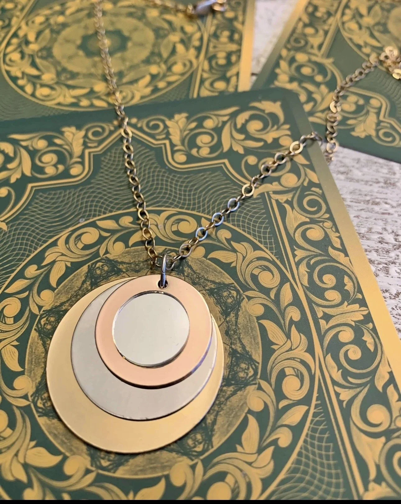 Holistic Arts Trilogy Mirror Protection Necklace