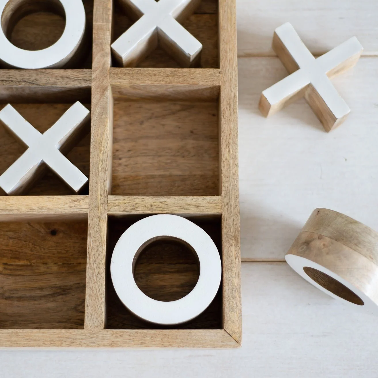 Wooden Tic Tac Toe — Fig & Company — Milano and Lace