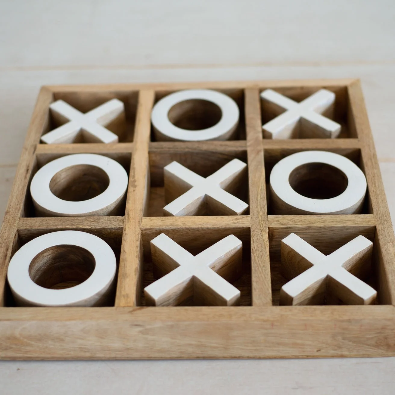 Wooden Tic Tac Toe — Fig & Company — Milano and Lace