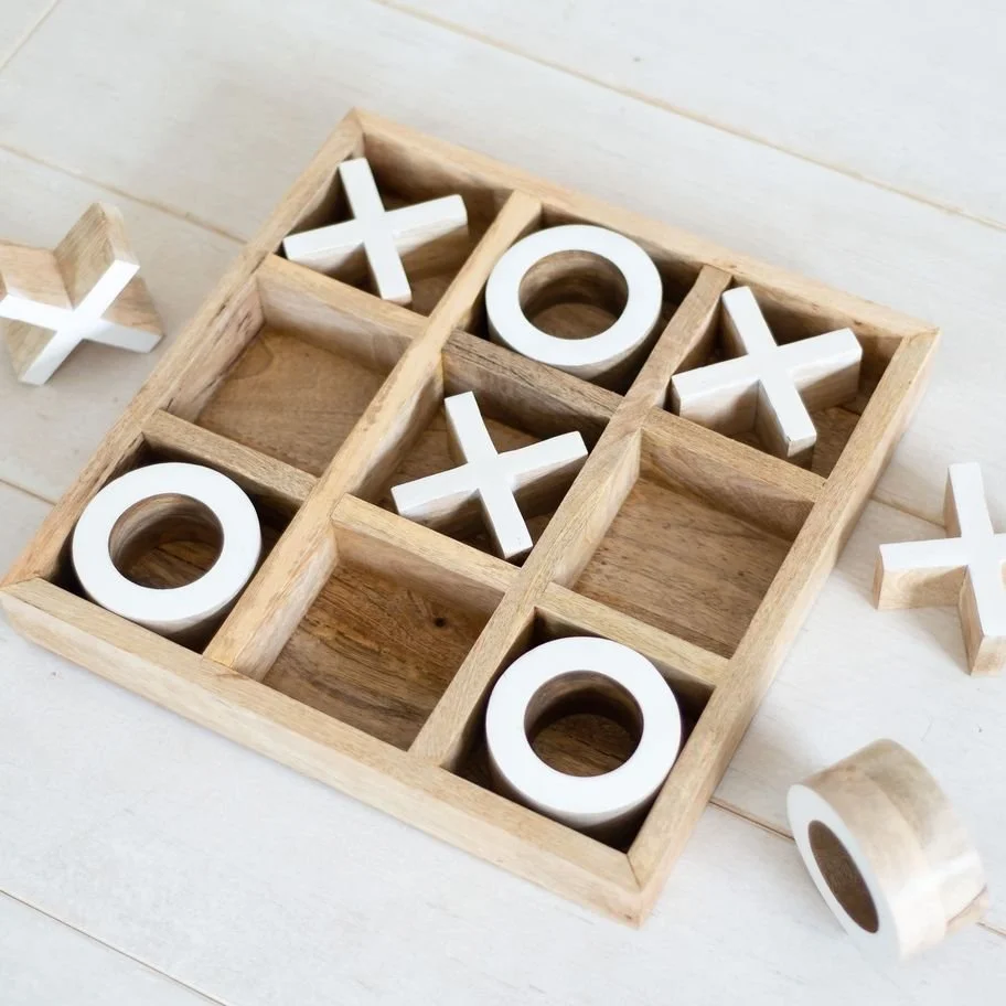 Wooden Tic Tac Toe — Fig & Company — Milano and Lace