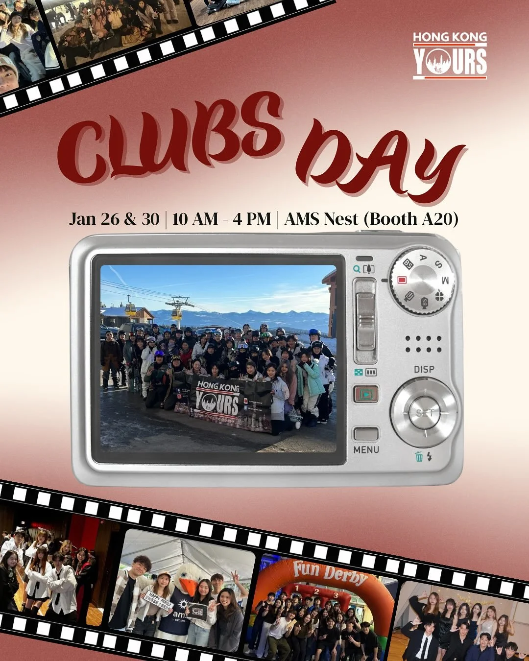 【𝟮𝟱/𝟮𝟲 𝗨𝗕𝗖 𝗖𝗹𝘂𝗯𝘀 𝗗𝗮𝘆】 上次Clubs Fair冇嚟到&hellip;？😮&zwj;💨 唔緊要！Term 2 嘅Clubs Day嚟啦 🎉🔥 仲未識我哋HKYOURS🇭🇰？快啲過嚟booth同我哋傾吓偈💨 認識吓新朋友仔🫶 今個sem會員卡最新價錢✨ Membership只需要 $8 💳💥仲要多咗好多新嘅sponsors🙈 未join嘅你快啲把握機會喇🫵🏻😍 到時見！🙌🏻

📌已購買Membership卡嘅朋友都