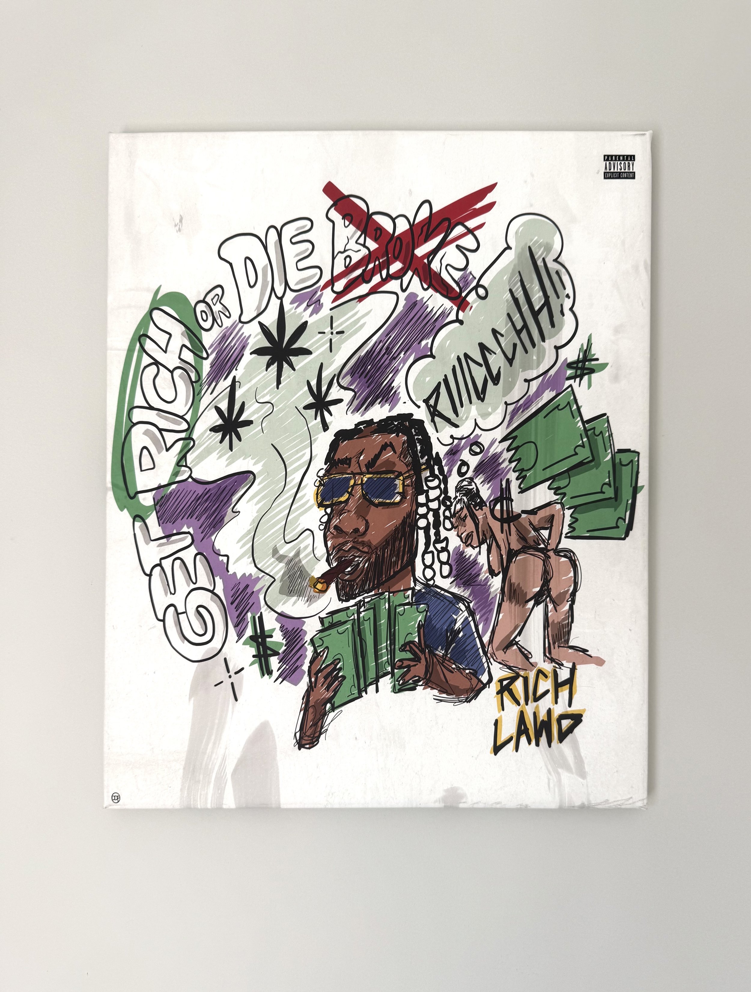 Get Rich Or Die Broke Album Frame