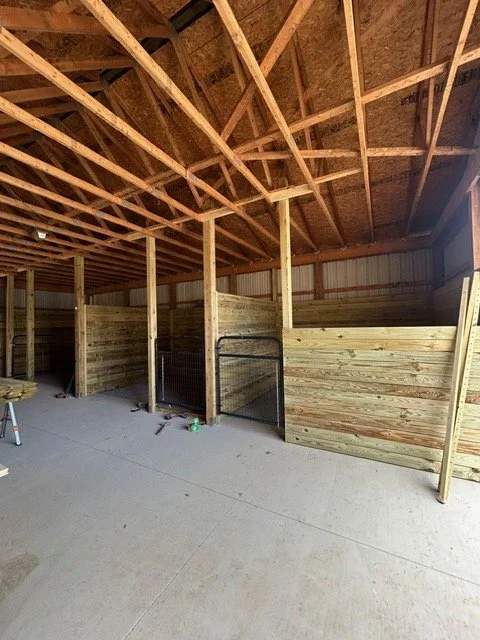 Remodel of barn stalls