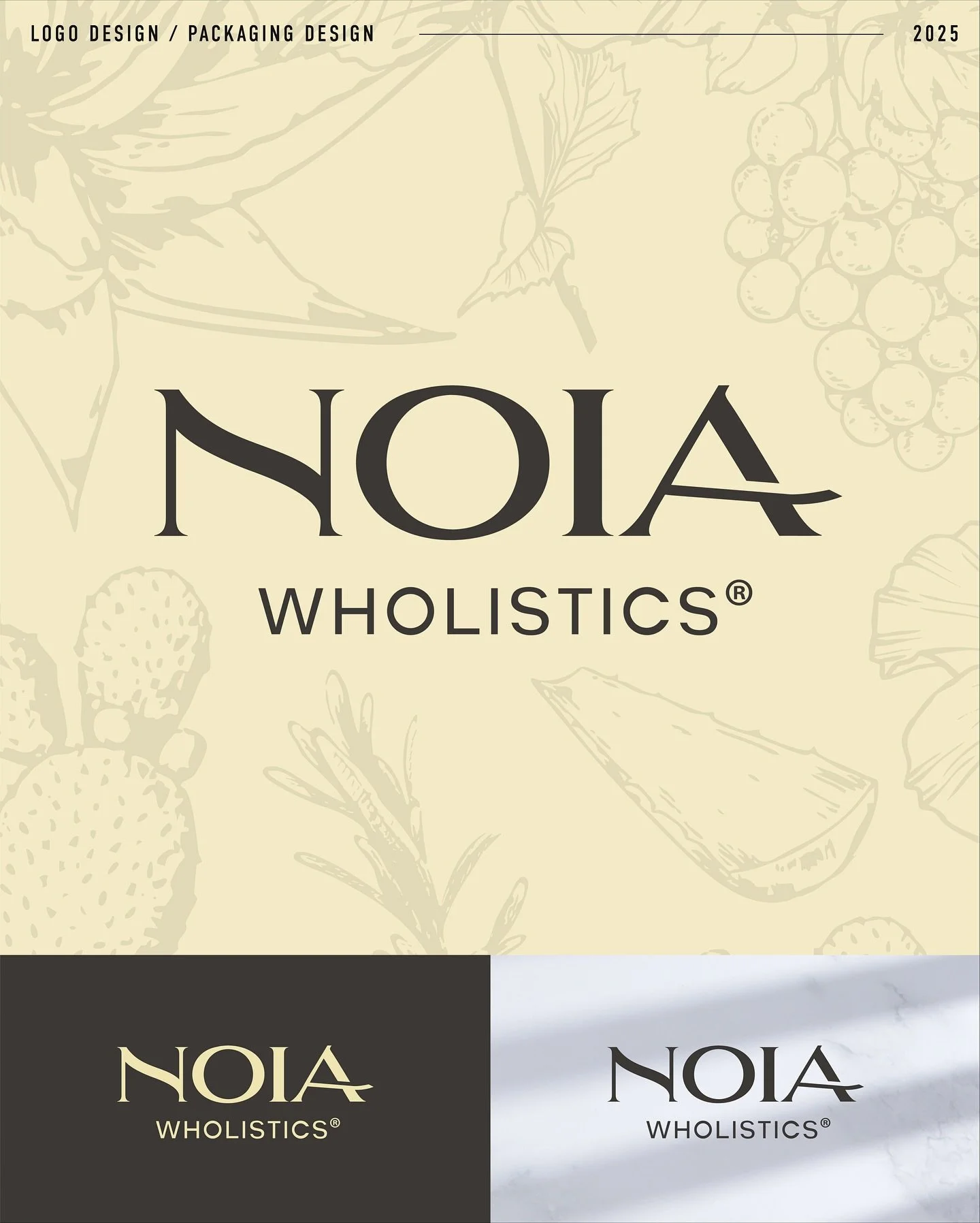 New logo, packaging design and product photography for our friends @noiawholistics 🌱

We worked closely with Shoneka, the founder of NOIA in to create an elegant new logo and a 3-step packaging system for her new hair care products. 

Once the packa