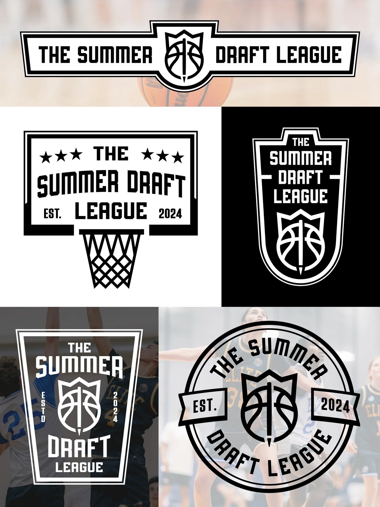NEW brand identity work for @thesummerdraftleague 

The Summer Draft League isn&rsquo;t just another summer basketball league. It&rsquo;s a highly competitive and professionally run draft league designed for young HS athletes who want to elevate thei