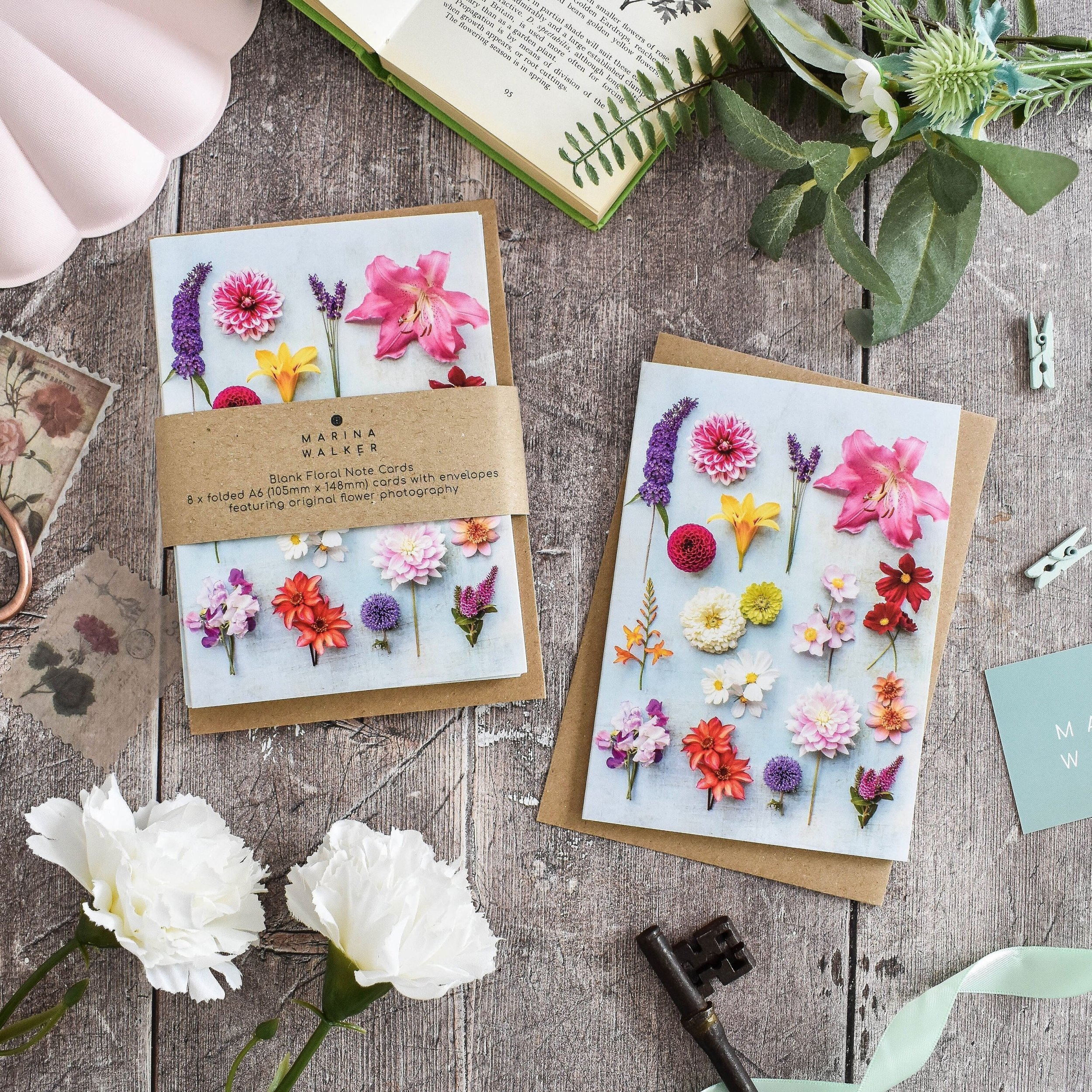 Marina Walker Summer Flowers Greeting Card