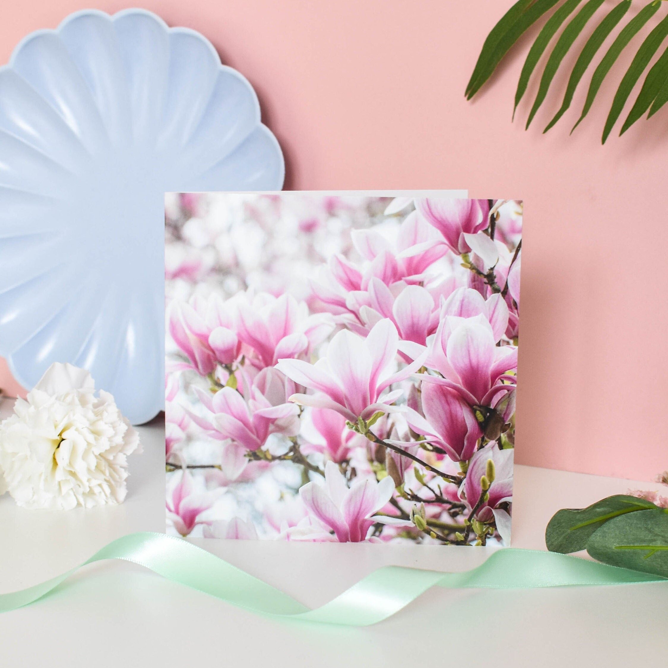 Marina Walker Magnolia Blossom blank floral greeting card