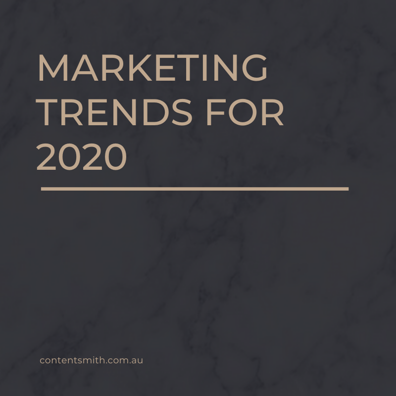 Marketing Trends You Need to Know in 2020