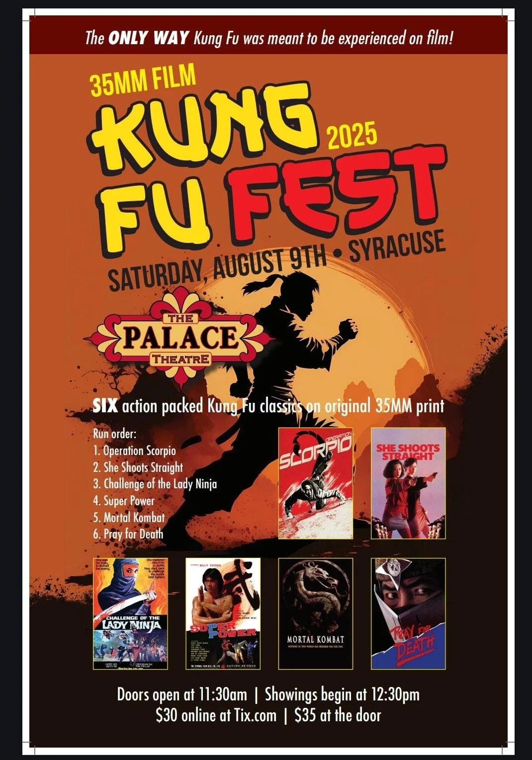 35mm Kung Fu Fest 2025 in Syracuse, NY