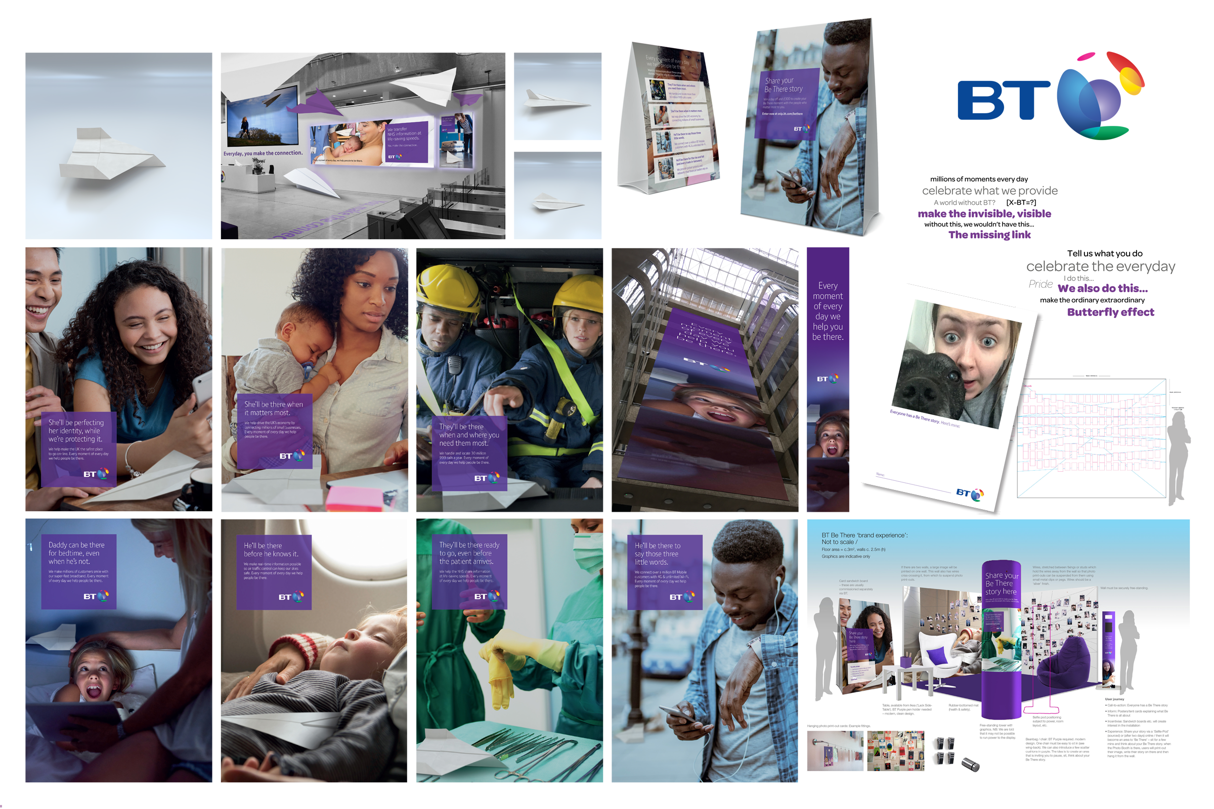 BT 'Be There' Posters and elements to view