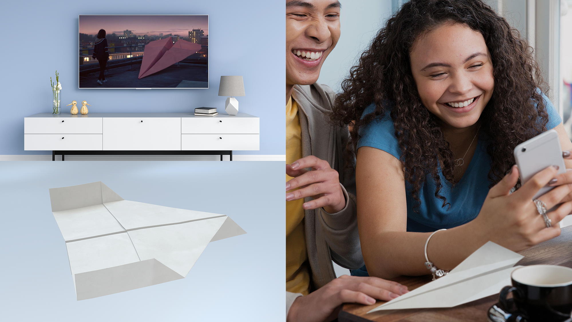 AMV BBDO BT 'Be There' TV/Cinema Ad concept developed into 3D renders and poster concepts