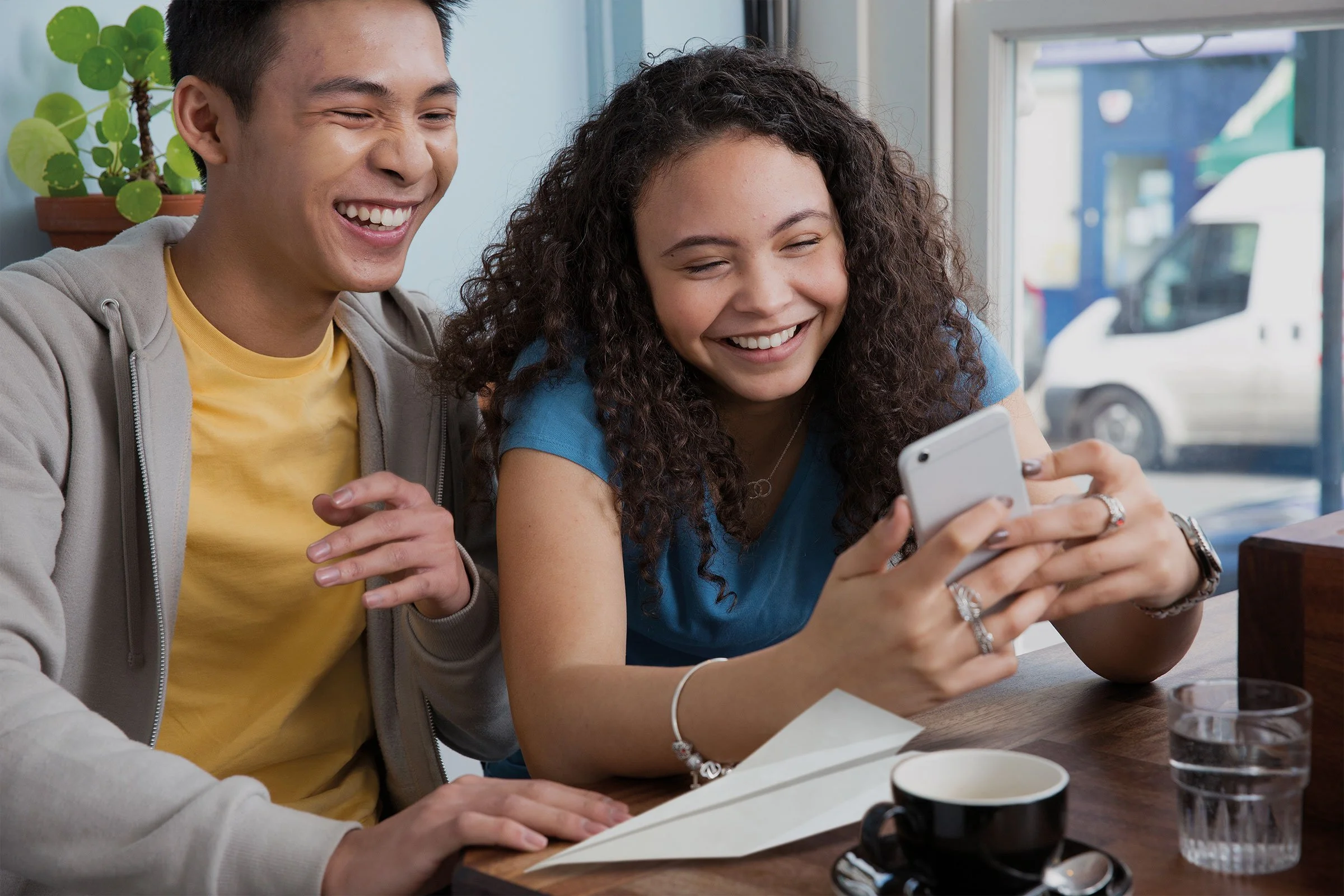 BT 'Be There' full poster image example for internal and OOH/large format use