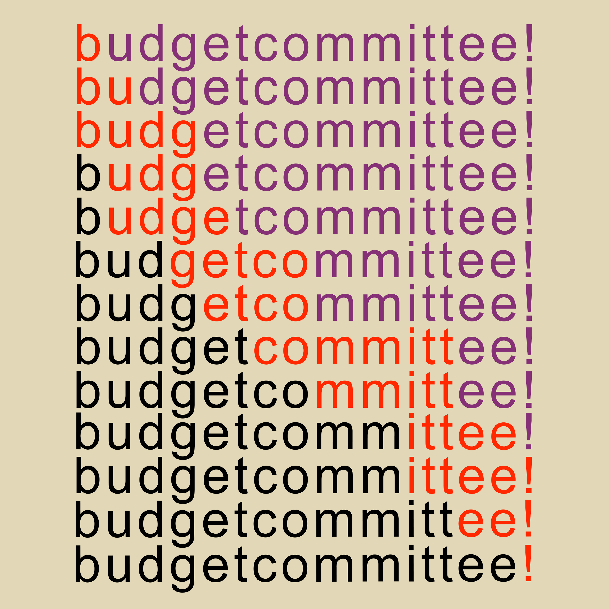 #223 Budget Committee!
