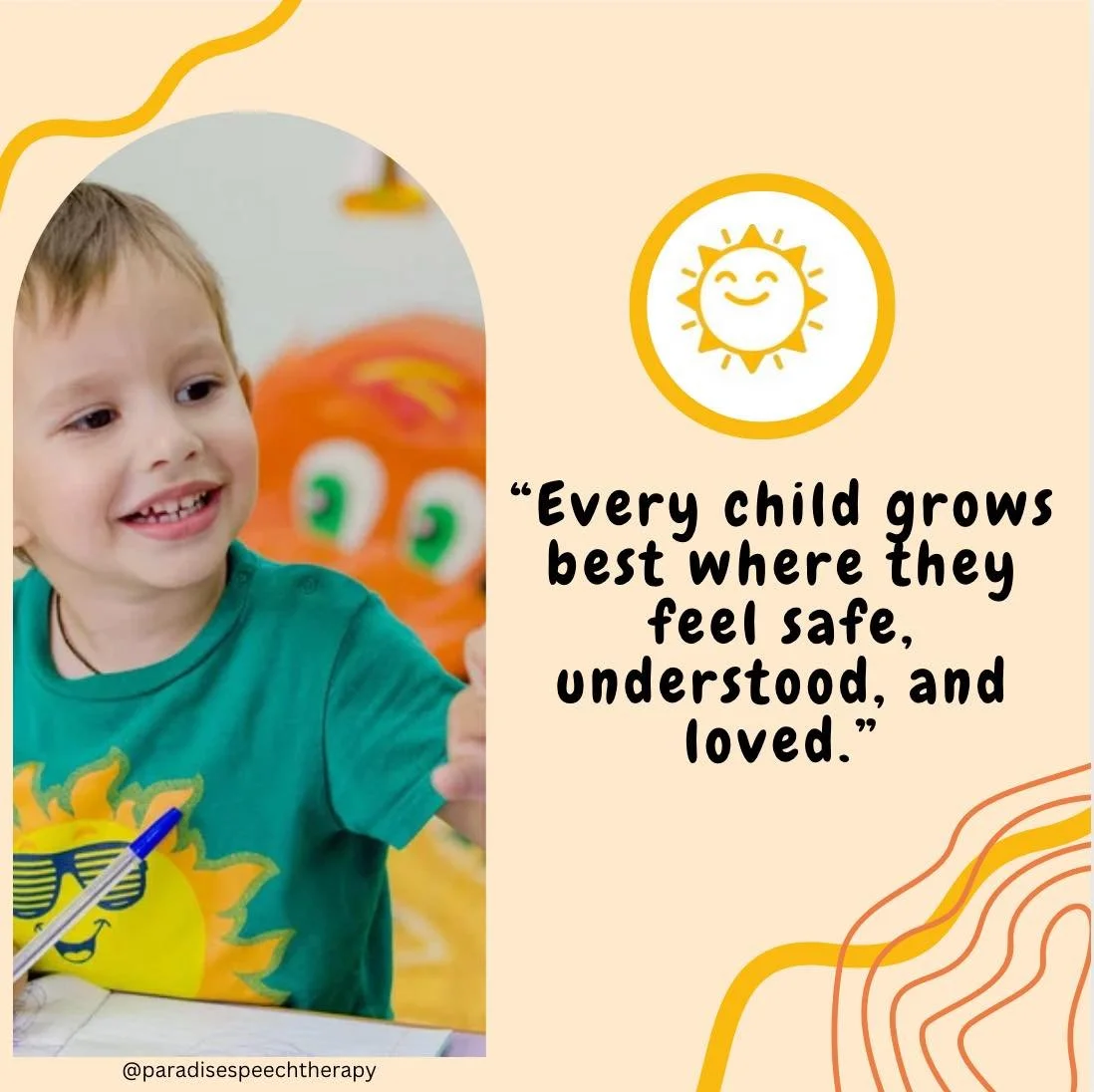 The right environment can be the difference between a child holding back and a child blossoming with confidence. When we surround them with patience, encouragement, and acceptance, we give them the freedom to explore, learn, and shine🌞✨

#SpeechTher