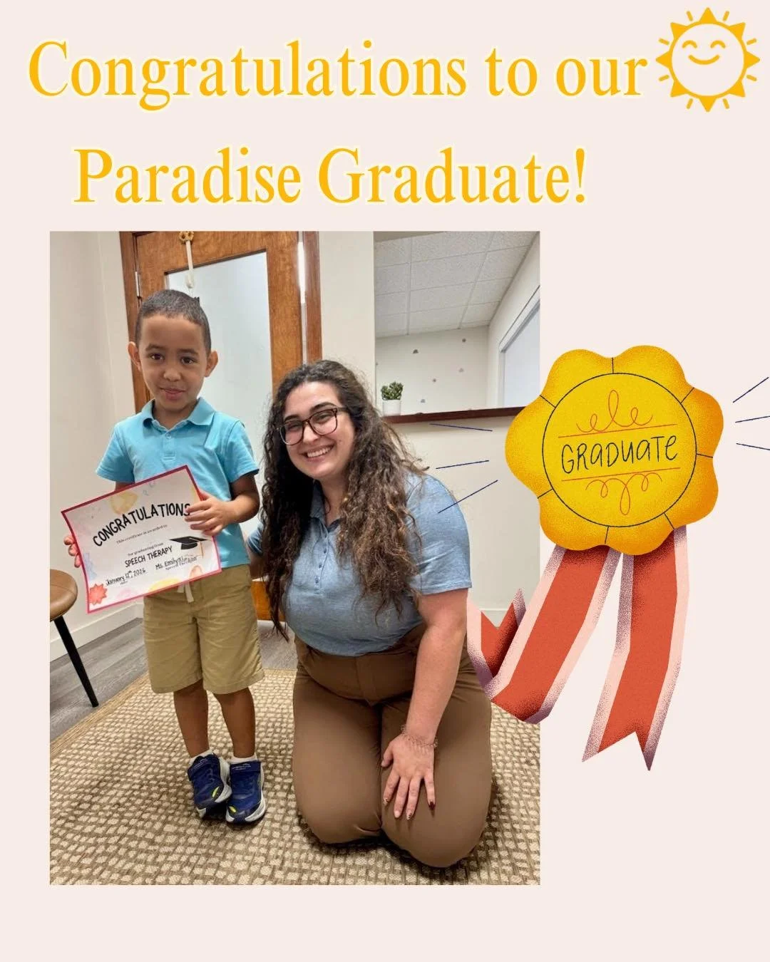 🎓✨ Congratulations to our Paradise Graduate! We are so proud of your hard work and amazing progress. We can&rsquo;t wait to see all the wonderful things you&rsquo;ll accomplish! 🌞

#FortLauderdaleSpeechTherapy #BrowardSpeechTherapy #SouthFloridaSpe