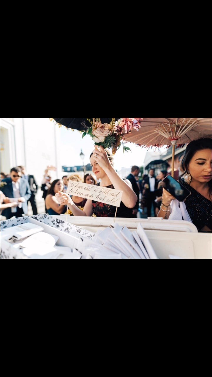 If I’m feeling nostalgic for this stunning New Orleans Wedding, I can’t imagine how Giuliana & Andrew are feeling 44 days after their perfect destination wedding! But wow do I feel lucky to have clients who trust me to add calligraphy
