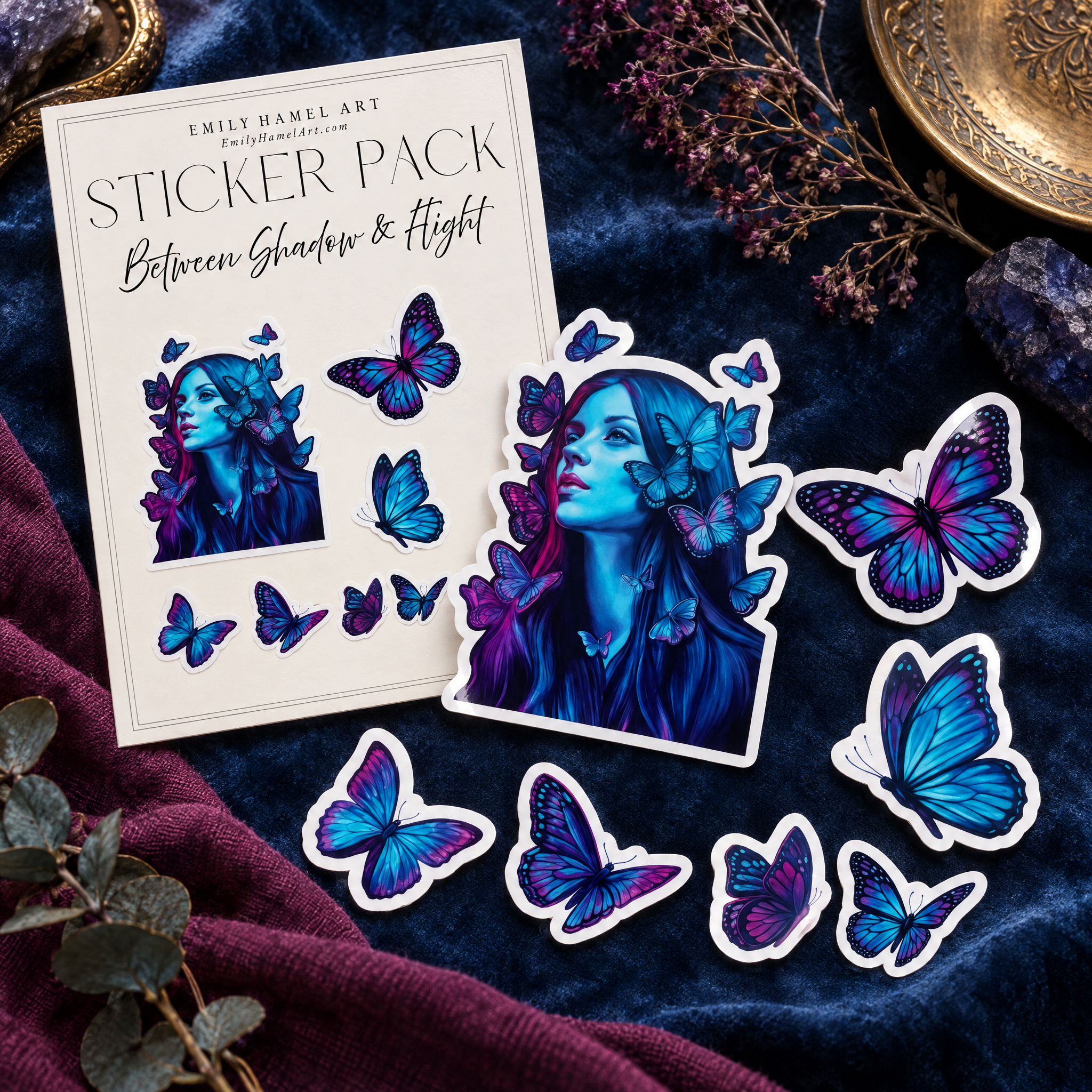 "Between Shadow & Flight" Sticker Pack