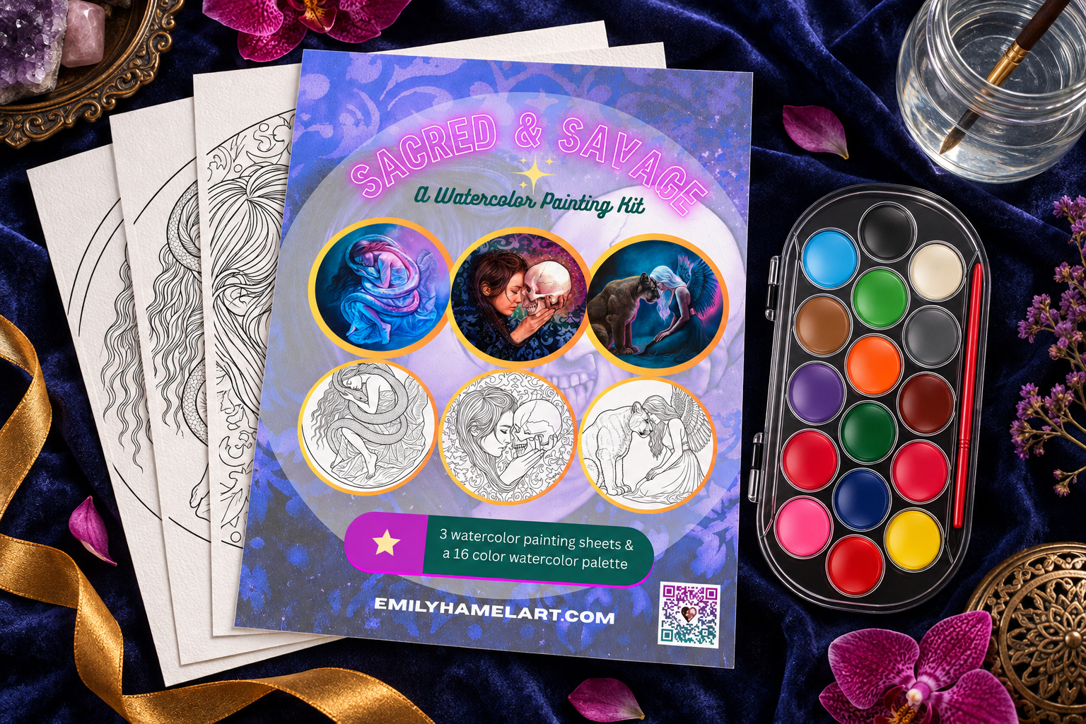 Sacred & Savage DIY Watercolor Painting Kit