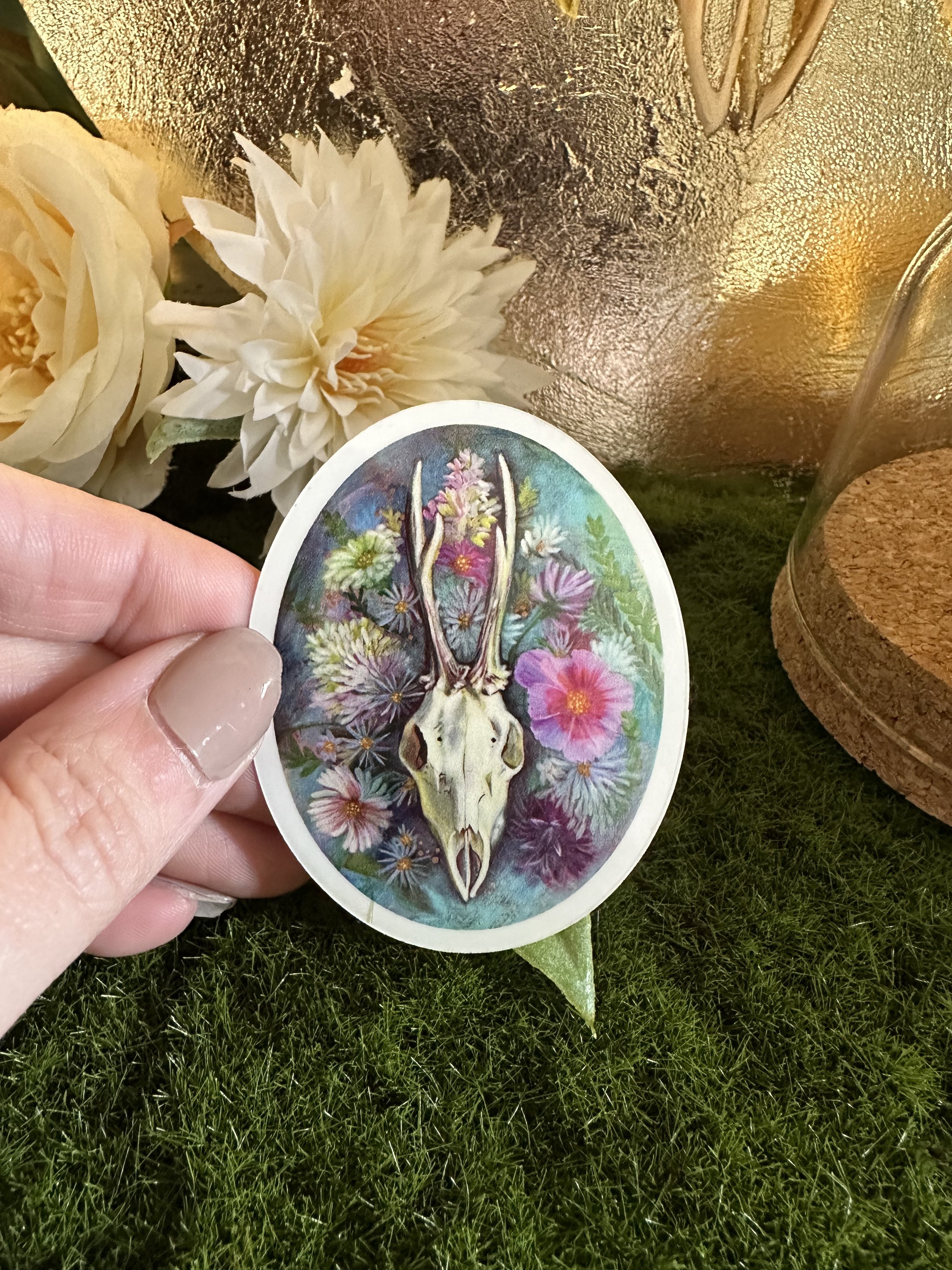 "Skull Study No. 3" Sticker