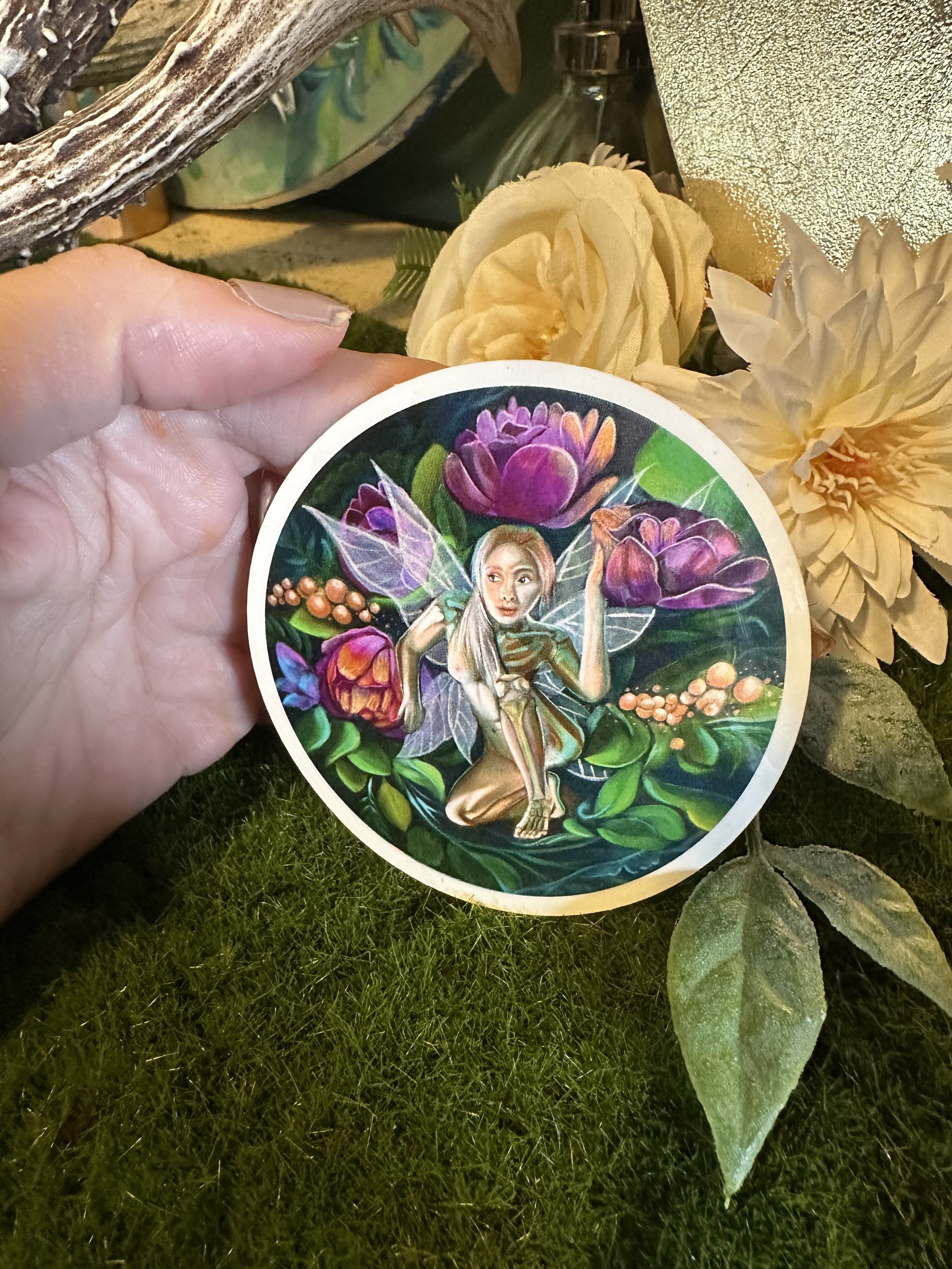 "Peek-a-boo Fairy" Sticker