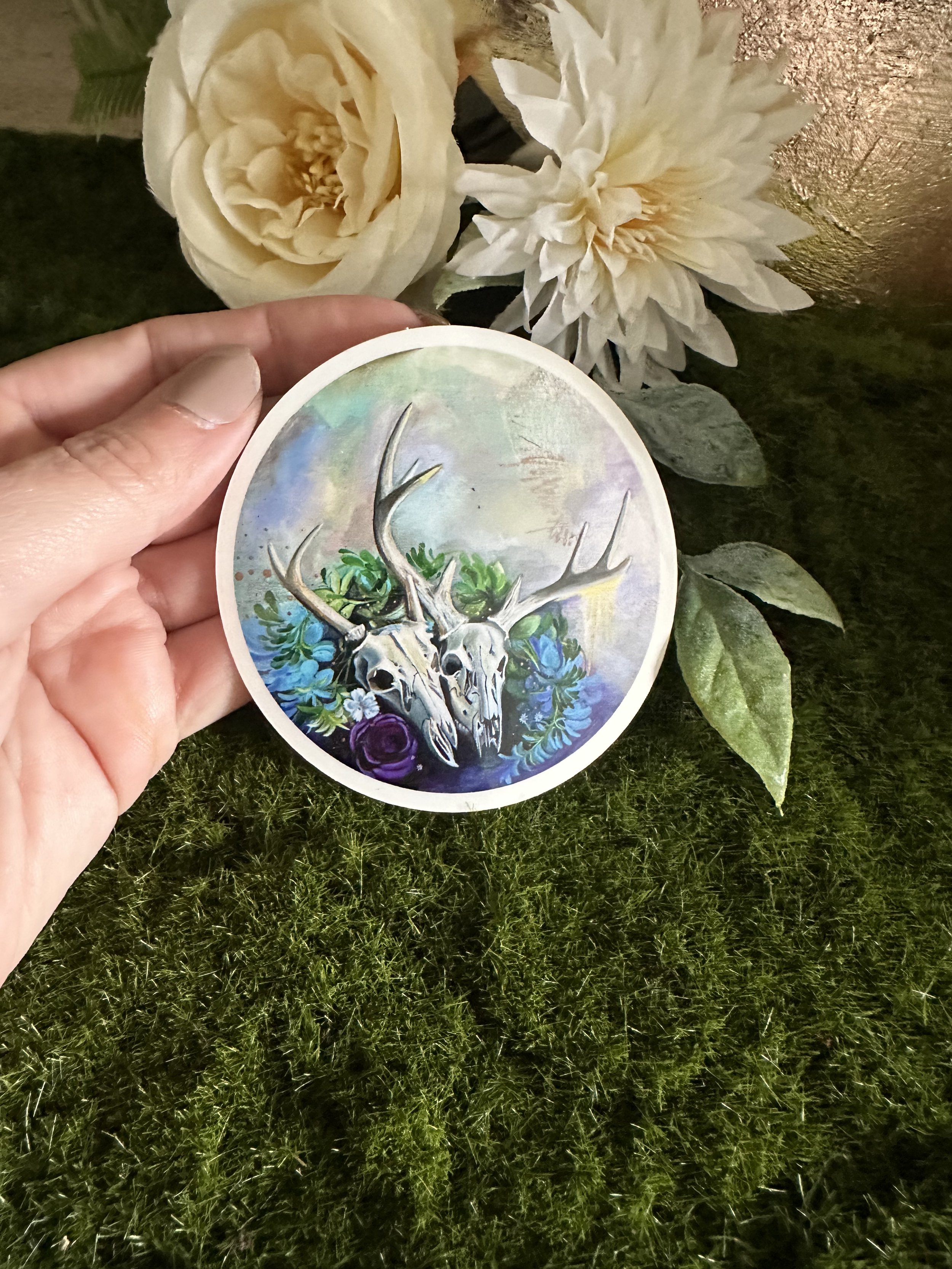 "Skull Study No.2" Sticker