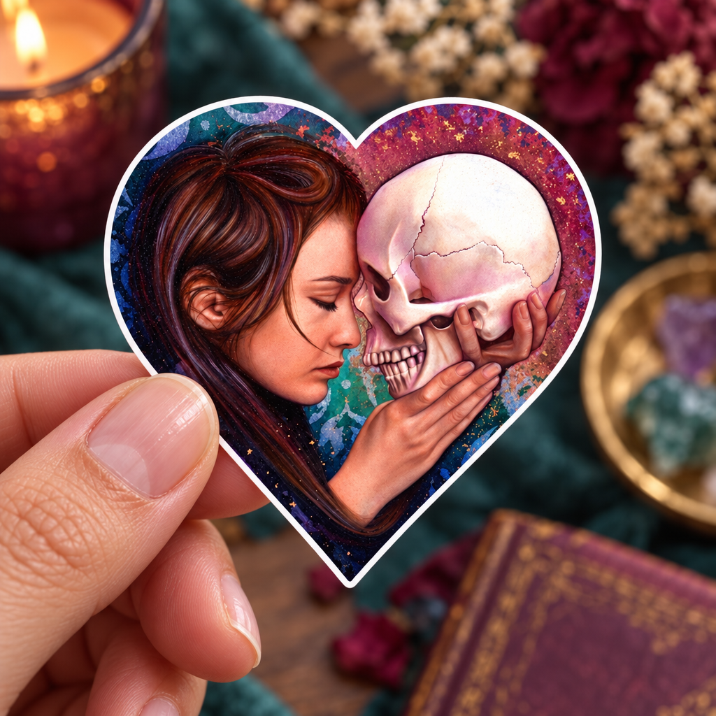 "She Walks in Darkness" Sticker