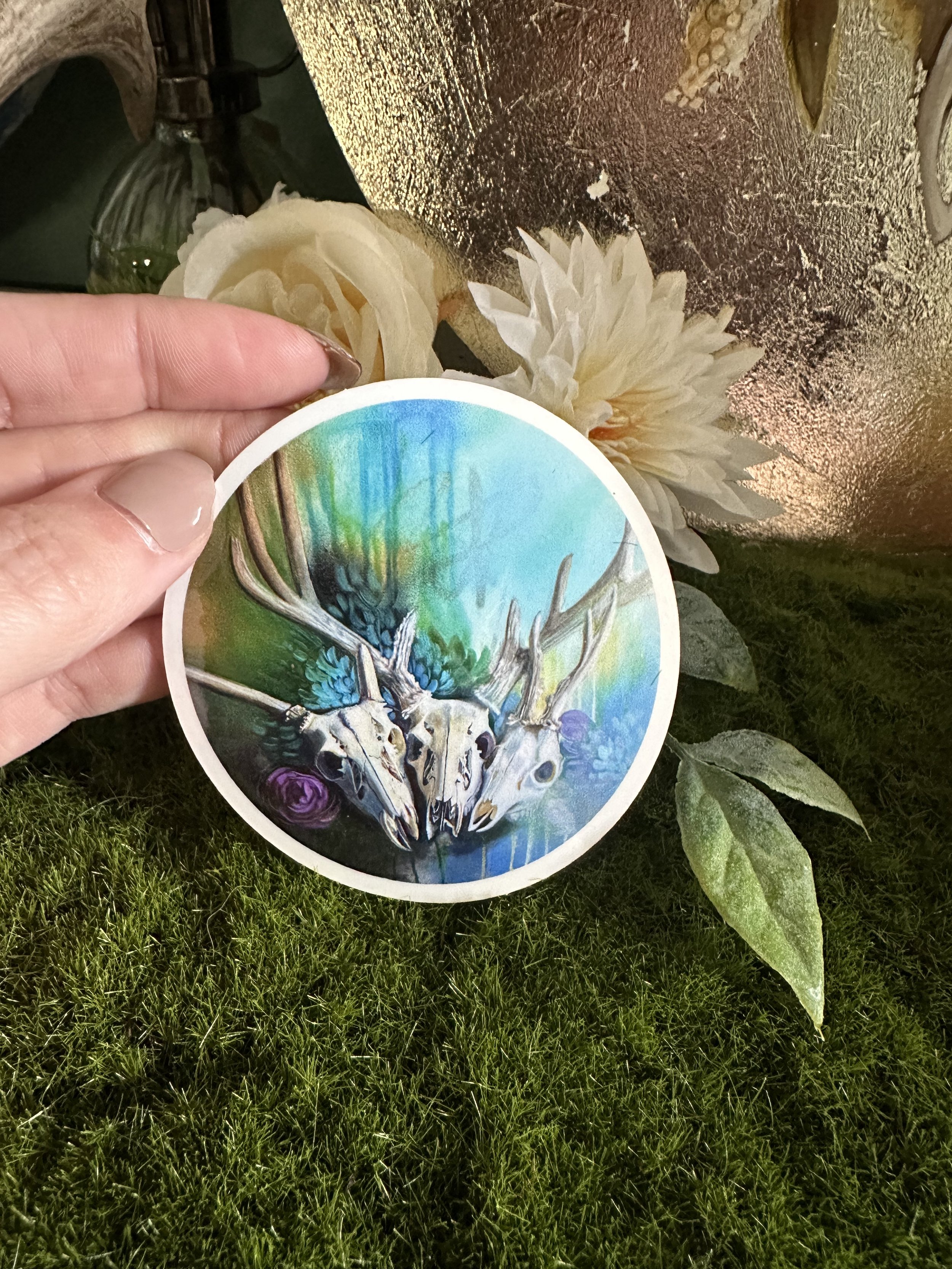 "Skull Study No.1" Sticker