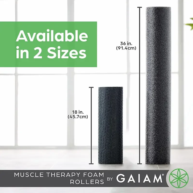 Gaiam Foam Roller recommended by PhysioVictory physical therapist
