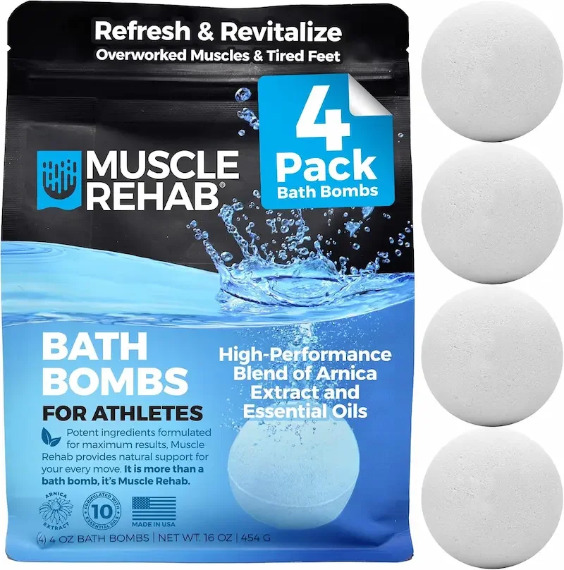MuscleRehab Bath Bombs recommended by PhysioVictory physical therapist