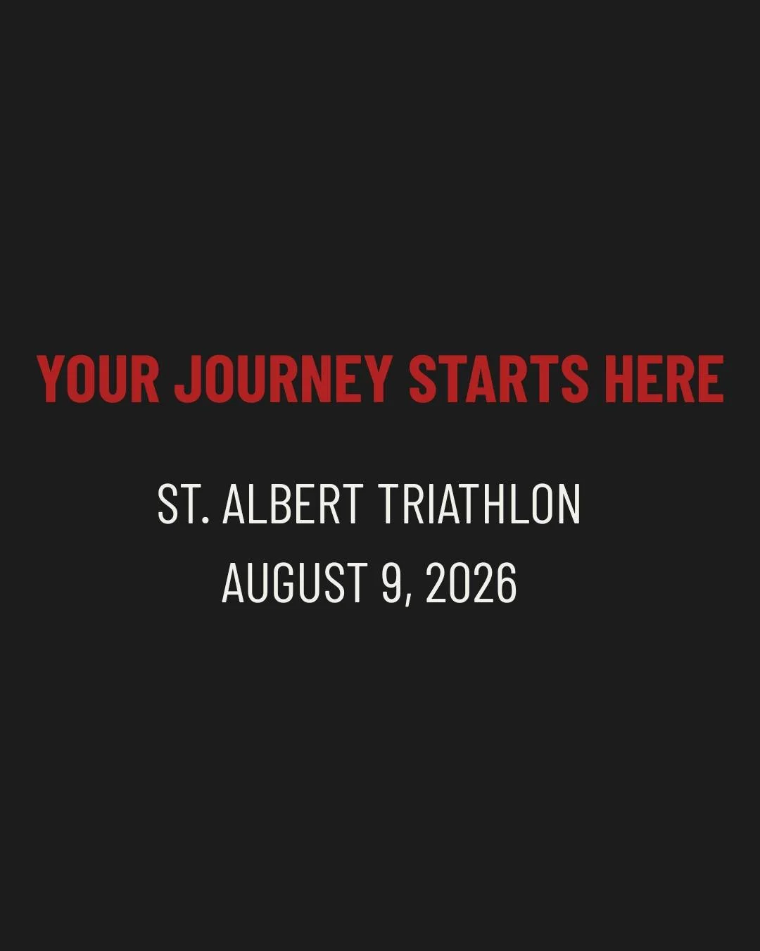 The course is under snow right now.

In five months, you'll be racing it.

St. Albert Triathlon &mdash; August 9, 2026.
Sprint distance. Try-a-Tri, Aqua-Bike and Team Relay. No experience required. Just sign up.

Registration is open. Link in bio.

#